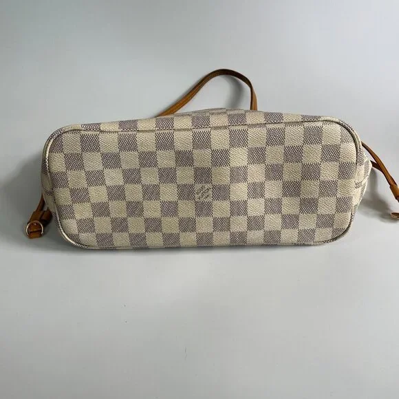 Louis Vuttion | Neverfull PM | Damier Azure | Cream & Blue | Preloved - Picture 8 of 12